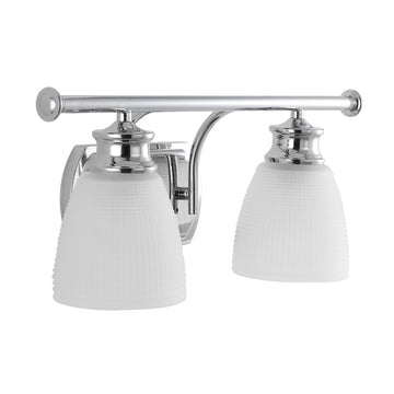 Beverly Metal/Glass Contemporary Modern LED Vanity Light - JONATHAN Y